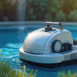 Robot aspiradora en el agua