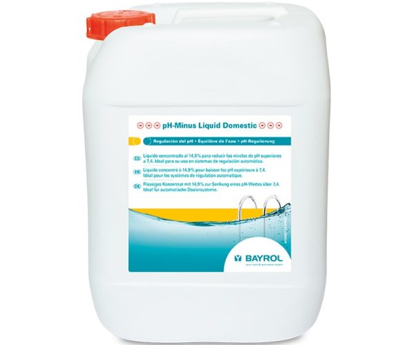 Líquido reductor para piscina